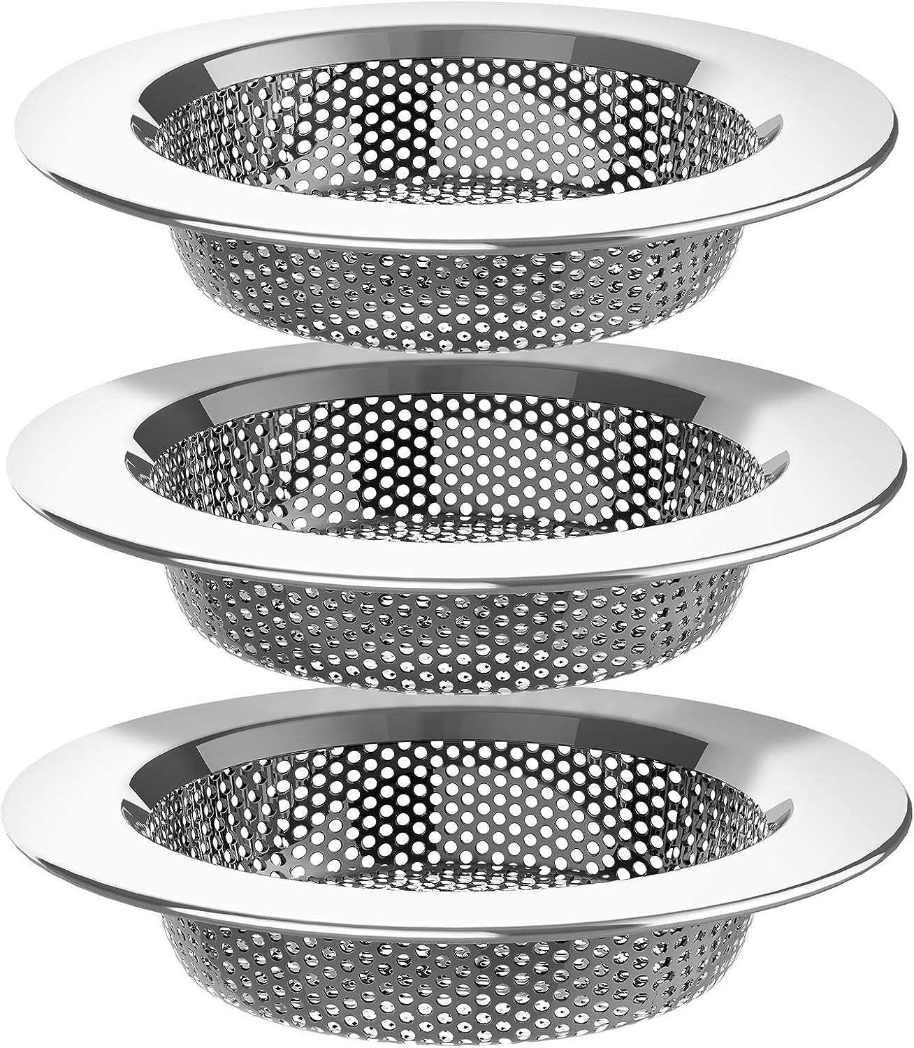 Mr.Siga Kitchen Sink Strainer, Stainless Steel Sink Drain Strainer,, Pac... - $38.98