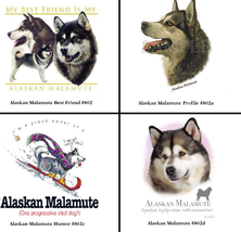 Alaskan Malamute Dog T Shirt Fabric Transfer for HEAT PRESS Machine Appl... - $6.00
