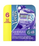 Gillette Venus ComfortGlide Freesia Women&#39;s Razor Blade Refills, 6 Ct  - £17.58 GBP