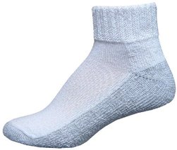 Diabetic Care Quarter Socks by Foot Comfort - Medium - White - $8.00