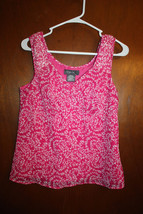George ME Pink Floral Tank Top - Size Small - £3.92 GBP