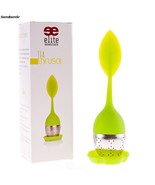 Silicone Loose Leaf Tea Infuser and Drip Tray Stainless Steel Strainer,D... - $19.49
