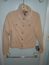 Forever Twenty-one Corduroy Beige Jacket Junior Size Large - $9.99