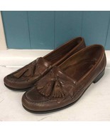 Johnston and Murphy camel brown leather tassel loafers men’s size 10.5 - $48.26 CAD