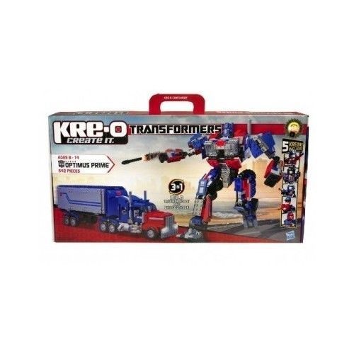 Optimus Prime Transformers Action Kreo Set Kit Skywarp Bluestreak Minifigures - $52.59