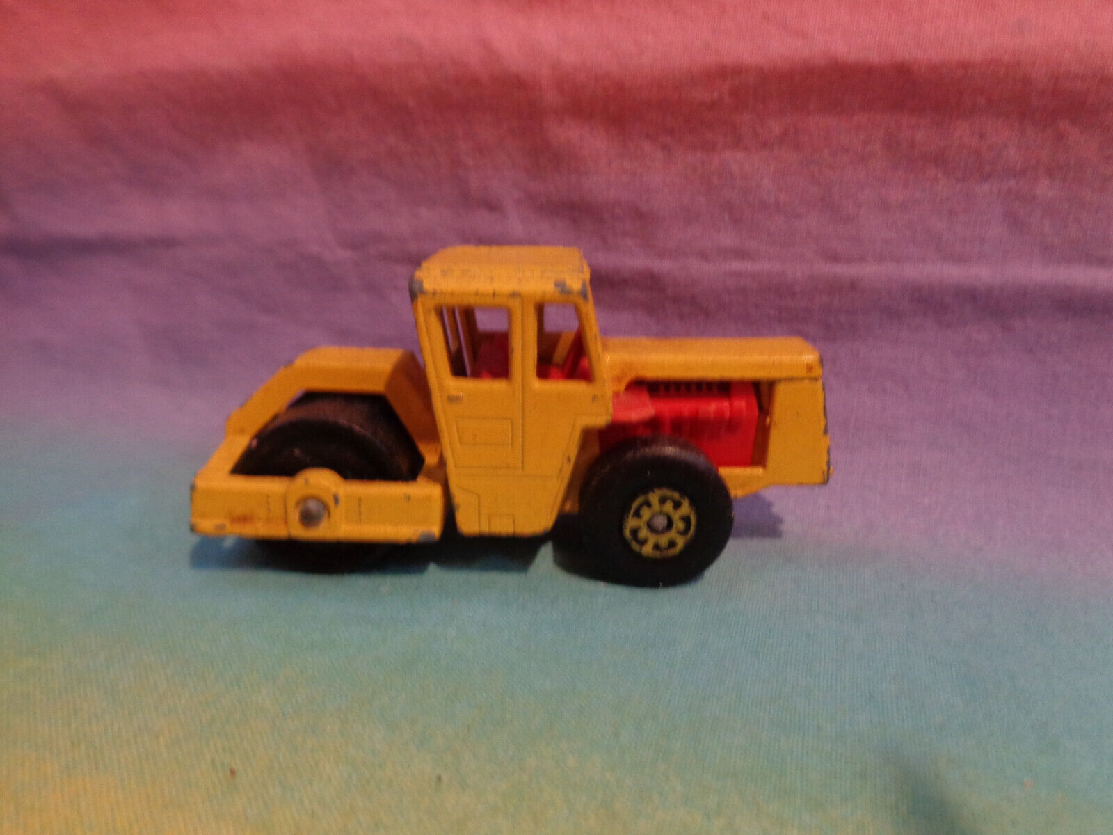 Vintage 1978 Lesney Matchbox SuperFast No 72 Bomag Road Roller Diecast Yellow - $3.95
