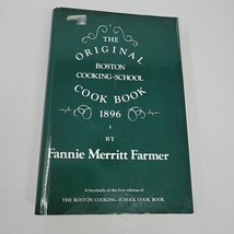 The Original Boston Cooking-School Cookbook by Fannie Merritt Farmer 1896 HC/DJ - £17.33 GBP