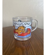 Garfield McDonalds 1978 Glass Mug &quot;Easy to get along with when things go... - $5.47 CAD