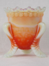 Degenhart Glass Bloody Mary #2 Forget Me Not Footed Toothpick Holder, To... - $28.00