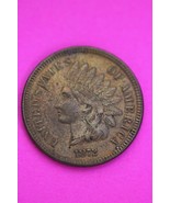 1872 Snow 10-A Shallow N Reverse Indian Head Cent Penny Very Rare Type 335 - $715.20 CAD