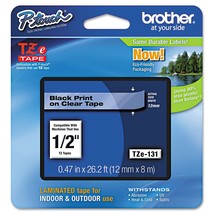 Brother Genuine P-Touch TZE-131 Tape 1/2&quot; (0.47&quot;) Standard Laminated P-Touch ... - £9.44 GBP