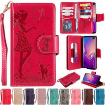For Samsung Galaxy MODELS Wallet Leather Flip Magnetic BACK Case cover - £50.67 GBP
