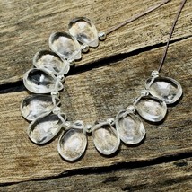 11pcs Natural Crystal Quartz Beads Loose Gemstone 22.55cts Size 10x6mm T... - $9.93
