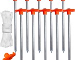 Ten Pc. Pack Of Abccanopy Tent Stakes For Camping (Orange). - £26.72 GBP