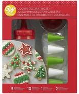 Wilton 18 pc Cookie Decorating Set With Bottle, 7 Tips, 10 Bags - £13.41 GBP
