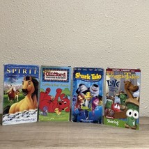 Children Movies Lot VHS Spirit - Clifford - Shark Tale - Lyle The Kindly Viking - £7.81 GBP