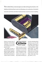 Vintage Gillette Safety Razor/Ethyl Gasoline Ad-National Geographic - $7.25