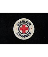 Vintage “Beginner Swimmer” Round Embroidered Red Cross Patch NOS HTF - €12,87 EUR