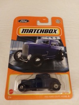 Matchbox 2022 #66 Dark Blue 1932 Ford Coupe Model B MBX Showroom Series MOC - £11.78 GBP