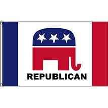 Vista Flags Republican Party Elephant 3x5 Polyester Flag - £3.90 GBP