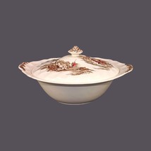 Johnson Brothers The Old Mill Brown Multicolor round, lugged serving bowl. - £82.57 GBP