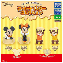 Disney Characters Sweet Butter Mini Figure Collection Mickey Minnie Dale Chip - £21.50 GBP