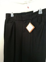 Dockers Slacks/Pants Pinstripe Black New with Tags Size 6 Medium Length - £39.42 GBP