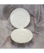 Noritake Chandon Platinum 7367 Saucers 5-7/9&quot; Lot of 7 NEW - $36.25 CAD