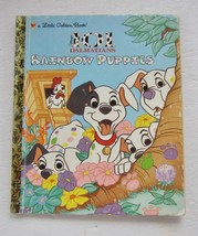 101 Dalmatians Rainbow Puppies Little Golden Book Walt Disney First Edition 1998 - $4.89