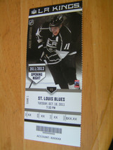 Los Angeles Kings 2011-12 Stanley Cup Season Unused Ticket Opening Night Kopitar - £3.88 GBP