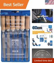 Key File Set 265 B in Plastic Pouch, 6 Files, 4 inch, with Wooden Handle... - $127.90