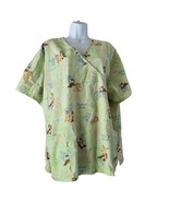 Disney Scrub Top Womens 2XL Chip and Dale Chipmunks Wild at Heat Forever... - £15.48 GBP