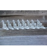 8 Antique Style Shelf Brace Wall Bracket Cast Iron Brackets SMALL White - £26.80 GBP