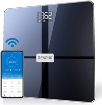 Renpho Premium Wi-Fi Bluetooth Scale Smart Digital Bathroom Weight, Dark... - $55.99