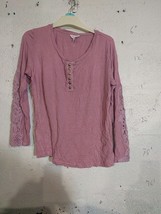 Ladies Marista Size 14 viscose pink long sleeve shirt - £7.19 GBP