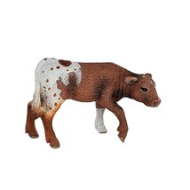 Schleich Texas Longhorn Calf Cow #13684 Farm Life Realistic Animal Toy Figure - £11.00 GBP