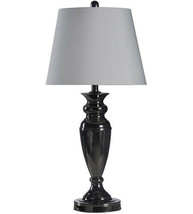 StyleCraft Home Collection Metal Table Lamp 100W Black/Brown Nickel Finish - £54.60 GBP