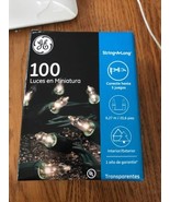 GE 100 Clear Miniature Lights Clear String-A-Long 20.6 Ft Ships N 24h - $26.91 CAD