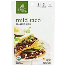 Simply Organic Mild Taco Seasoning, Certified Organic, Vegetarian | 1 oz | Pa... - $10.93