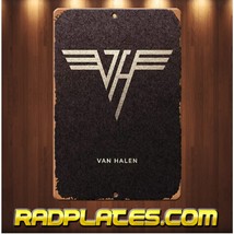 Vintage style Man Cave Garage Van Halen Aluminum Metal Sign 8x12 - $19.77
