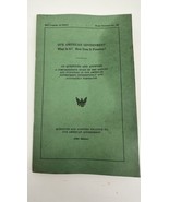 Our American Government William Proxmire Wisconsin Senator Association C... - $14.80