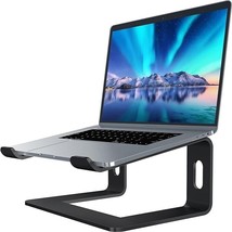 Laptop Stand Metal Holder Compatible for all laptops 10 to 15.6 inches Black - £36.53 GBP