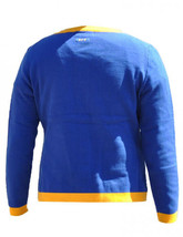 SIGMA GAMMA RHO SORORITY BLUE  GOLD CARDIGAN SWEATER - $59.99