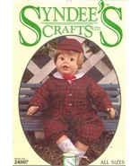 Syndee&#39;s Crafts 10 16 21&quot; Eton Charlee Doll Clothes Shirt Jacket Sew Pat... - €11,19 EUR