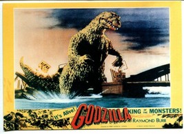 Godzilla Postcard Made From Movie Poster 1990&#39;s- - £12.05 GBP