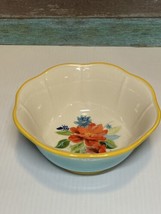 The Pioneer Woman Spring Bouquet Serving/Cereal Bowl 6.75” Teal Floral - £8.03 GBP