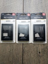 LOT OF 3Revlon Colorstay Brow Kit 101 SOFT BLACK NEW BUT DEFECTIVE, READ... - £8.92 GBP