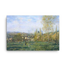 Claude Monet Springtime in Vetheuil, 1880 Canvas Print - £76.45 GBP+