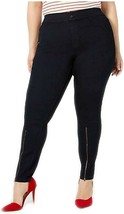 HUE Skimmer Leggings Extreme Zip Hem Midnight Rinse Color Size XS $46 - NWT - £14.33 GBP