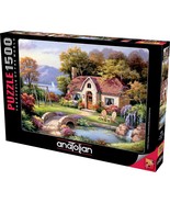 Puzzle - Stone Bridge Cottage, 1500 Piece Jigsaw Puzzle, 4559, Multicolo... - £33.77 GBP